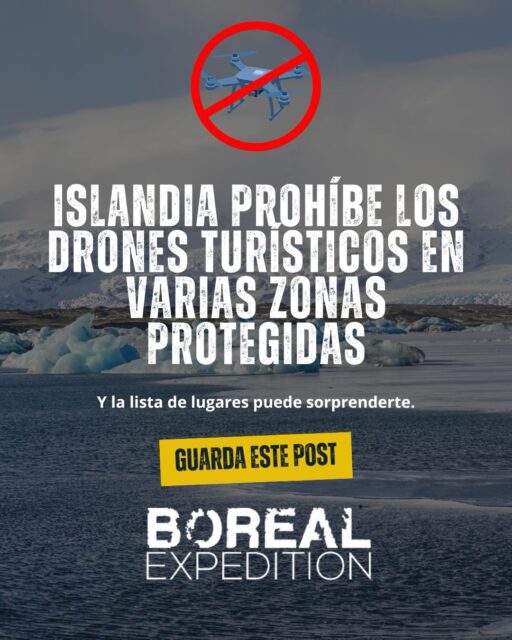 🇮🇸 Iceland remains one of the most impressive destinations in the world, but also one of the most protected.

🚫 From now on, Tourists will not be able to fly drones in several of its most popular natural attractions.

👉SLIDE to see the list of prohibited places.

This measure seeks to protect unique landscapes, fauna, sensitive areas and the experience of those who visit these places 🌿✨

If you are planning a trip to Iceland, It is important to review the regulations before taking your drone 🎥

At Boreal we accompany you to discover Iceland in a responsible way, safe and respectful of nature.
.
.
.
#Islandia #BorealExpeditions #ViajesResponsables #FoodieAdventureIceland