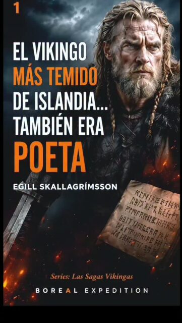 Iceland's most feared Viking was also a poet.

Egill Skallagrímsson was not important only for his battles. It was important because his life became one of the great stories of Icelandic literature..

He was a warrior, farmer, traveler, rebel and poet. His world was marked by family disputes, trips through the North Atlantic, conflicts with kings and a deep relationship with the word.

In Nordic culture, poetry was not simple decoration. It was power. It was honor. It was memory.

Poems are attributed to Egill that remain a fundamental part of his legend: Head solution, remembered as the poem that saved his life, and Sonator, where the pain for the loss of his children is transformed into one of the most human expressions of the sagas.

That's why the Egill Saga exists.: because his life brought together everything Iceland wanted to remember — violence, family, pride, exile, poetry, pain and resistance.

And the most powerful thing is that this story still has territory.

When our tours arrive in Borgarnes, we enter the Saga Zone of our tour: Borgarnes, Borgarfjordur, Borg á Mýrum y el Settlement Center, where Egill's story lives on.

On Boreal Expedition we don't just tour Iceland.
We enter their stories.

Save this post and comment on SAGA if you want the next chapter of The Viking Sagas.

#BorealExpedition #LasSagasVikingas #EgillSkallagrimsson #SagaDeEgill #Borgarnes Borgarfjordur IcelandHistoriaVikingaSagasDeIslandia VikingHistory IcelandTravel ViajesConHistoriaAuroraHuntersBorealisVisitIceland