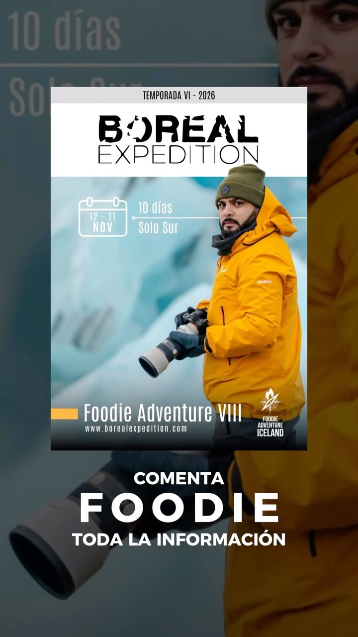 ⚠️ÚLTIMOS CUPOS - FOODIE ADVENTURE ICELAND 2026 📅 12–21 Nov 2026

🔥 @borealdude estará a cargo de TODAS las comidas del viaje.
✅ Todo incluido: alojamientos, transporte, experiencias + seguro médico y protección a la inversión.
👥 Grupo pequeño: máximo 18 viajeros por salida.

💳 ¡Reserva con $500 y paga en cuotas!

📩 ¿Quieres precios, disponibilidad y plan de pagos?
Comenta FOODIE para enviarte toda la información.
.
#FoodieAdventureIceland #BorealExpedition #Islandia2026 #AurorasBoreales