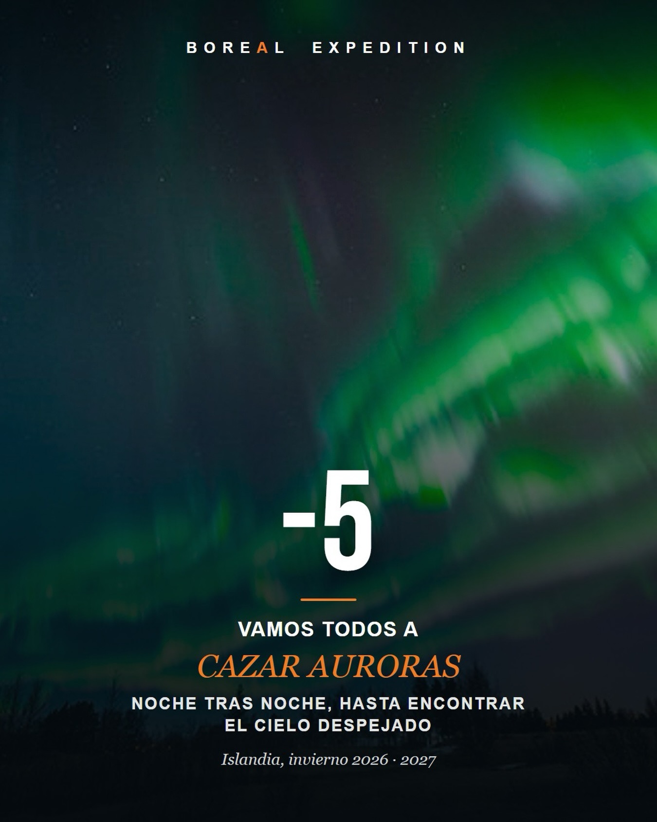 Faltan 5 días. ✨

Vamos a cazar auroras. Y decimos cazar en serio.

Leemos el pronóstico cada noche, miramos dónde se abre el cielo y movemos al grupo hasta ahí. Porque una aurora fuerte con nubes encima no se ve, y un KP bajo con cielo limpio, sí. 🌌

Eso no lo hace una app. Lo hace la experiencia de seis temporadas.

Escríbenos FECHAS y te mandamos las salidas disponibles.
.
#BorealExpedition #Auroras #AurorasBoreales #NorthernLights #Islandia
