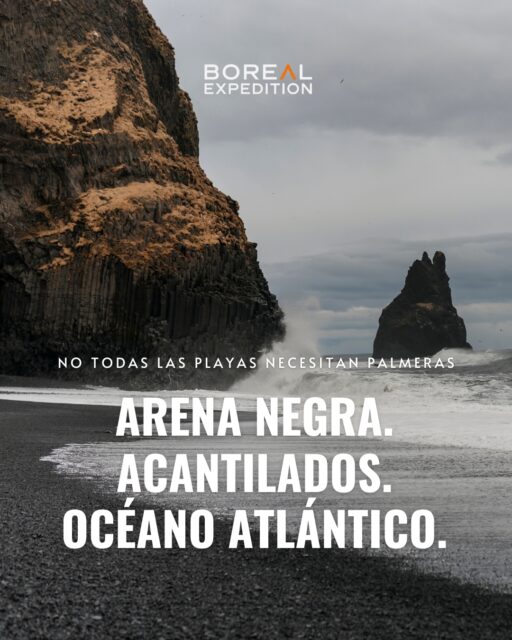 Not all beaches need palm trees. 🖤🌊 Black sand. Cliffs. Atlantic Ocean.

The coasts of Iceland have a completely different beauty: cruder, more dramatic and difficult to confuse with anywhere else. 🌫️🇮🇸

Here you come to look at the sea in a different way.
Ask which expeditions travel along the Icelandic coast by sending us a DM with the word ICELAND.
.
.
.
#Iceland #IslandTravel #IslandTours #BorealExpedition